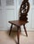 19th Century Swiss Black Forest Hand Carved Oak Side Chair with Standing Lion For Sale - Image 11 of 15