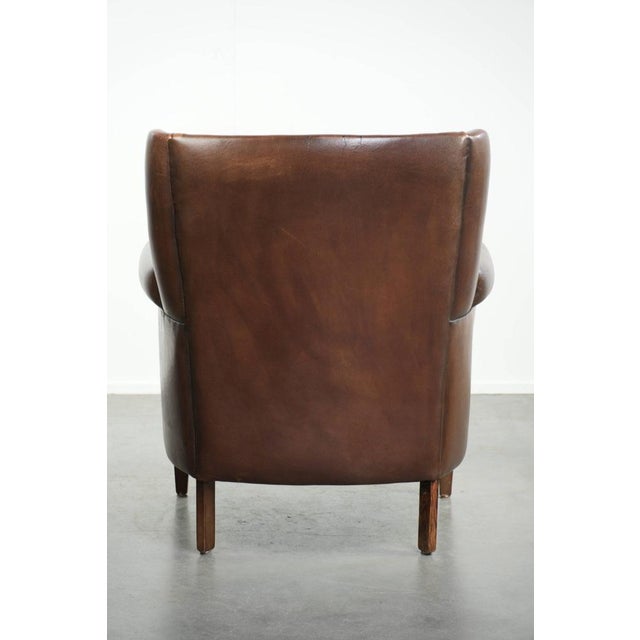 Sheepskin Wing Lounge Chair For Sale - Image 4 of 13