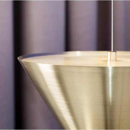 Aureole Floor Lamp in Brass and Powder Coated Steel by Moss Objects For Sale - Image 4 of 9