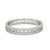 A modern and sophisticated Tiffany & Co. T True narrow pavé diamond ring crafted in 18ct white gold, featuring the...