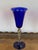 Late 20th Century Set of Three Modern Murano Glass Goblets, Blue, Red and Amethys For Sale - Image 11 of 18