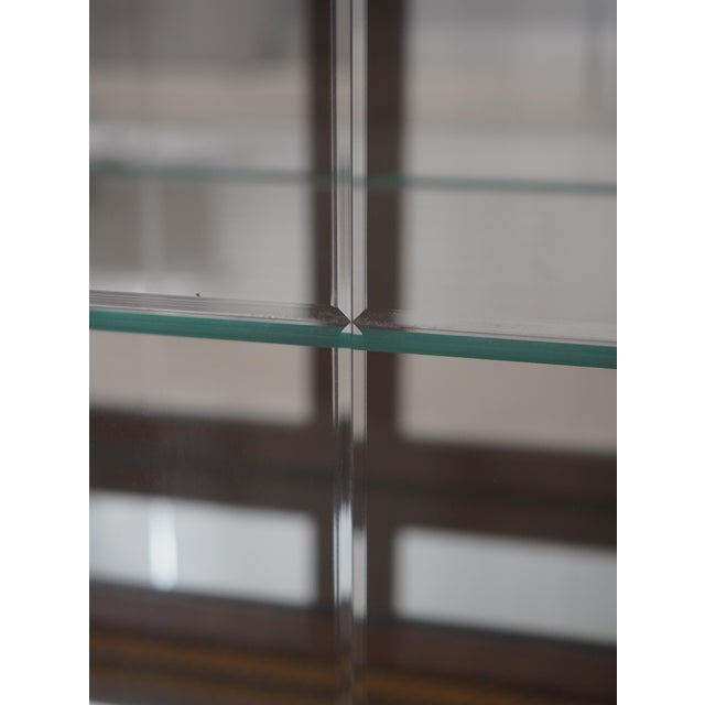 Italian 2 Door Etched Glass Decorated Curio Display Cabinet For Sale In Philadelphia - Image 6 of 15