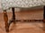 1900s Antique Jacobian Revival Walnut Turned Legs Window Bench / New Upholstery For Sale - Image 6 of 13
