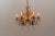 Mid-Century Modern Floral 6-Light Ceiling Lamp with Crystal Drops from Hans Kögl, Germany, 1970s For Sale - Image 3 of 9