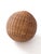 A large vintage wicker orb with a tightly woven spiral form and sculptural rounded silhouette. The ribbed patterning...