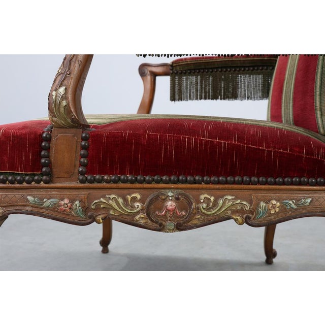 Antique French Louis XIV Chair in Oak, 1800s For Sale - Image 12 of 18