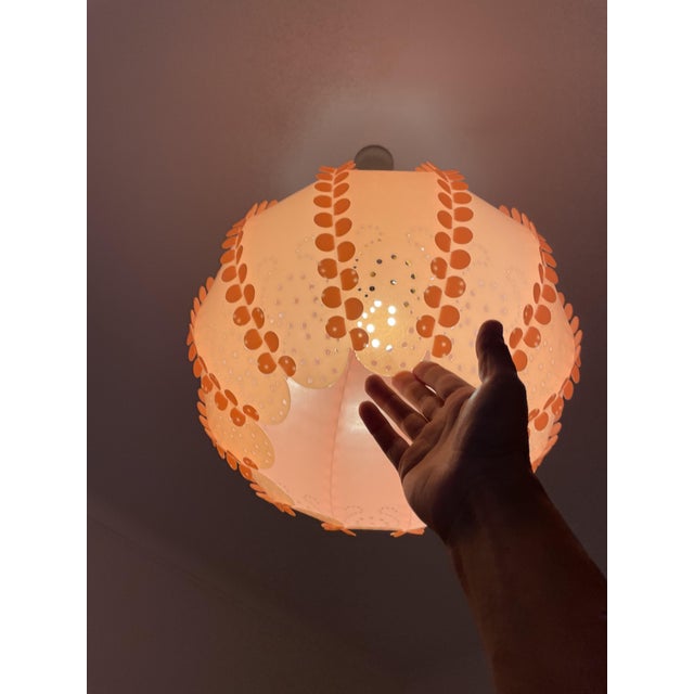 Large Danish Modern Coral Acrylic Modular Hanging Light, Ukraine, 1970s For Sale - Image 10 of 18