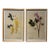 Pair of Kristina Fine Botanical Floral Prints – Golden Chain & Bleeding Heart, Framed For Sale