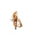 Hollywood Regency 1950s American Two-Tone Gold Pearl and Diamond Fan Ear Clips, Pair For Sale - Image 3 of 11
