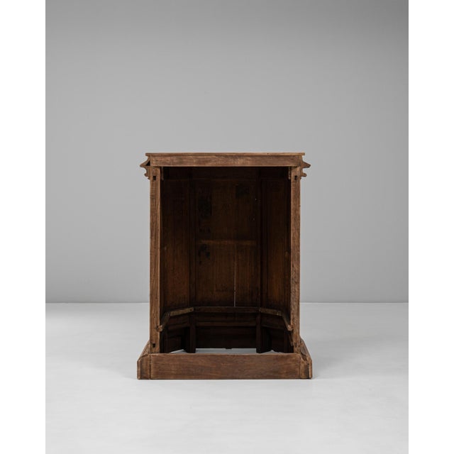 Gothic 1928 French Gothic Revival Wooden Pulpit For Sale - Image 3 of 18