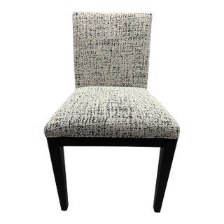 Arhaus Jasper Side Chair in Black and White - Showroom Sample For Sale