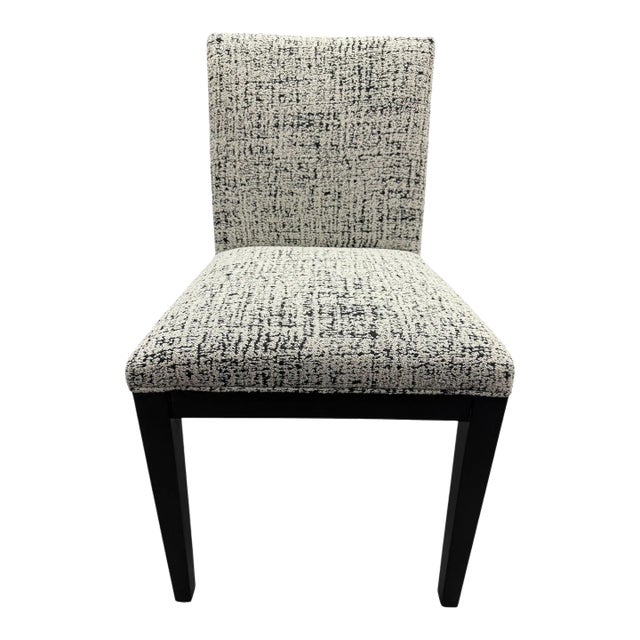 Arhaus Jasper Side Chair in Black and White - Showroom Sample For Sale