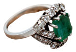 Platinum Ring with Diamonds
