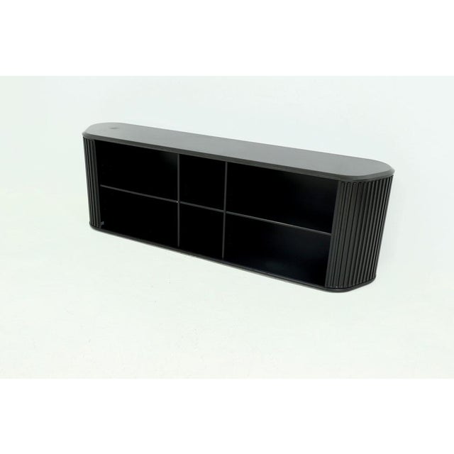 Black Amsterdammer Sideboard by Aldo van den Nieuwelaar for Pastoe, 1980s For Sale - Image 8 of 16