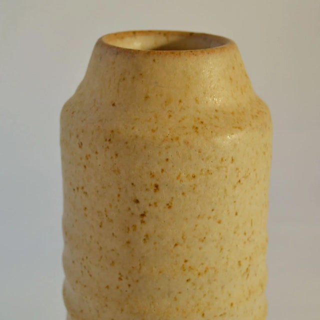 Mid-Century Studio Ceramic Vases in Off-White Tones, 1960s, Set of 3 For Sale - Image 4 of 6