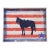 Horse Pop Art Folk Art Minimalism Red White Blue Original Painting by Cleo Plowden For Sale