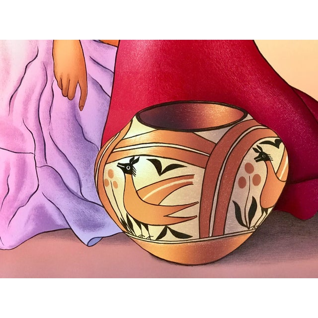 R C Gorman Original Lithograph “Chamisa” For Sale In Palm Springs - Image 6 of 12