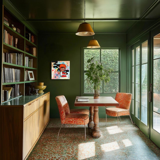 Textile The One With the Chippy - Colorful Whimsical Mixed Media Figurative Original Artwork by Melanie Tiongson For Sale - Image 7 of 9