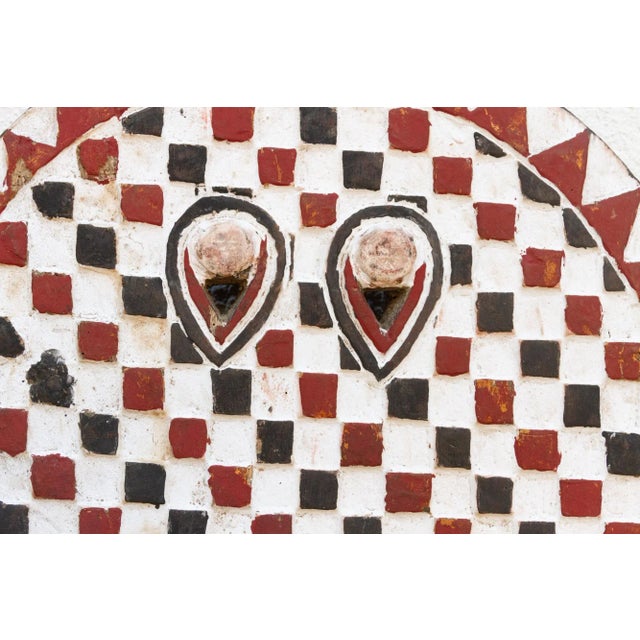 Vintage Red, Black & White Bobo Mask For Sale In Los Angeles - Image 6 of 10