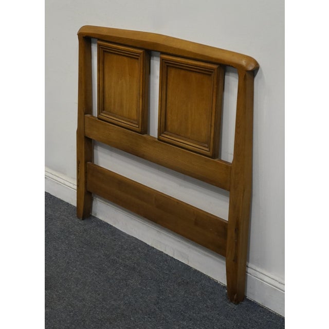 White Furniture White of Mebane Solid Walnut Mid Centiry Modern Twin Size Headboard 7200-1 For Sale - Image 4 of 7