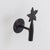 1950s Spanish Iron Flower Wall Hook For Sale - Image 9 of 9