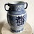 Chinese Qing Dynasty Style Blue and White Vase For Sale - Image 4 of 6