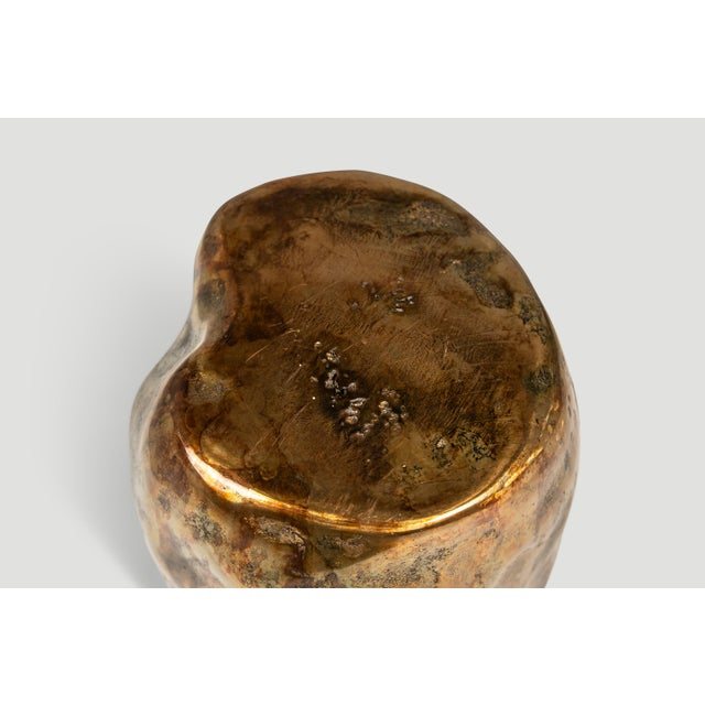 1 of 1 Solid Brass Vessel / Vase / Sculpture by Mark Leblanc for Leblanc Studios, Usa, C. 2020s For Sale - Image 14 of 18