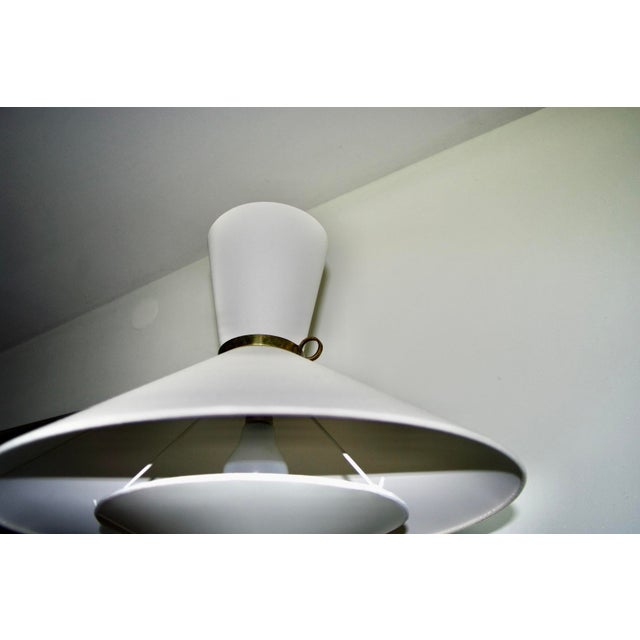 Contemporary Large Double-Arm Wall Sconce by Robert Mathieu, France, 1950 For Sale - Image 3 of 13