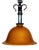 Antique Wrought Iron Glass Lamp from Koch U. Söhne, 1930s For Sale