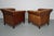 1970s Vintage Dutch Cognac Leather Club Chairs, 1970s, Set of 2 For Sale - Image 5 of 18