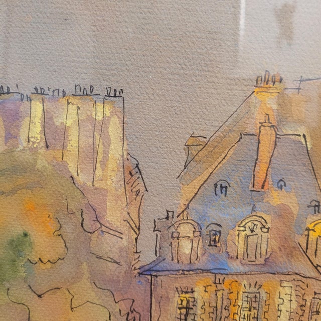 Gilis, Pont Marie, Paris, 1962, Watercolor on Paper For Sale - Image 9 of 18