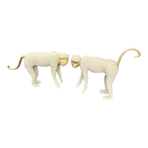 1980 Texture Life Size Monkey Statues - a Pair