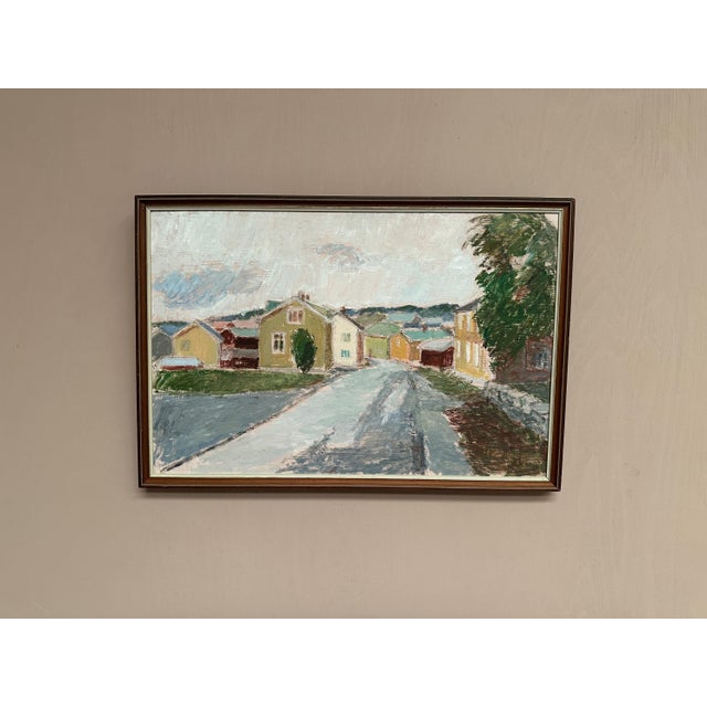 John Hedman, City View, 1982, Oil Painting on Panel, Framed For Sale - Image 14 of 18