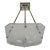 Degue French Art Deco Pendant Light 1930s - Square Shade & Nickeled Bronze For Sale