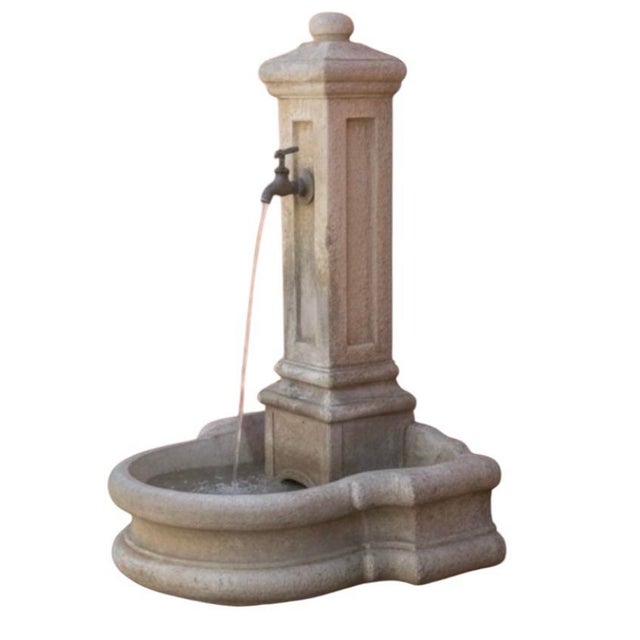 1990s 1990s Classical Italian-Style Cast Stone Pedestal Fountain For Sale - Image 5 of 6