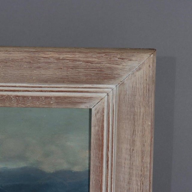 Vintage Oil on Board Painting “Oregon Coast” by Bernice Stanbro C1940 For Sale - Image 6 of 7