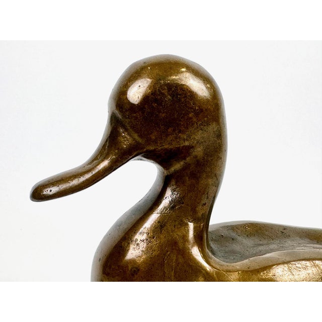 Antique Bronze Duck Figure, 19th Century For Sale - Image 5 of 14