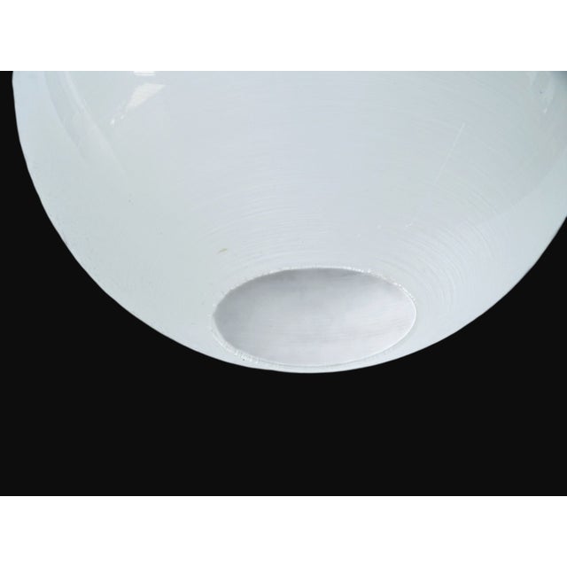 Vintage Italian Space Age Pendant Light in Acrylic Glass, Chrome and Steel, 1970s For Sale - Image 4 of 12