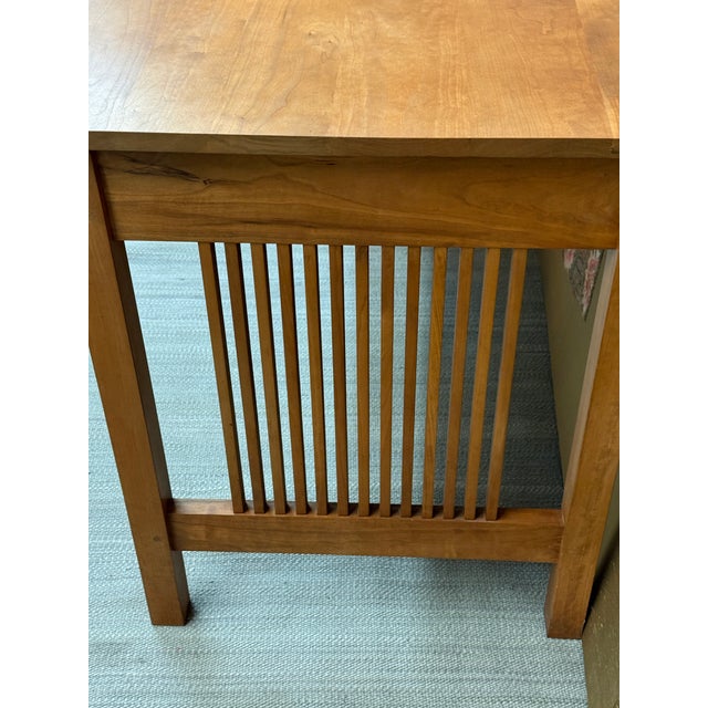 Art Deco Stickley Harvey Ellis Oak Wood Side Chair For Sale - Image 3 of 12