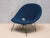 Kosmos Lounge Chair in Teal Pierre Frey Bouclé by Augusto Bozzi for Saporiti, 1950s For Sale - Image 10 of 16