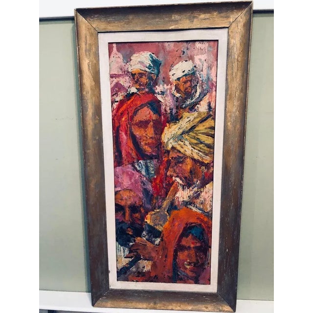 Brown 1960s Mid Century Signed Impasto by Victor Olsen For Sale - Image 8 of 13