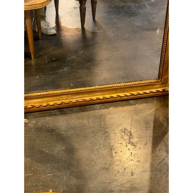 19th Century 19th Century French Louis Philippe Transitional Giltwood Mirror For Sale - Image 5 of 7