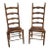 1920s Antique Ladderback Chairs- a Pair For Sale