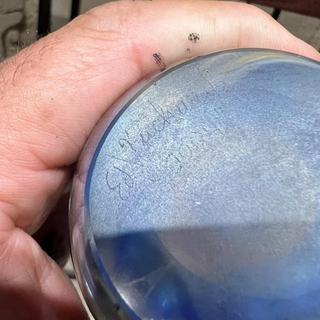 Late 20th Century 1990s Veiled Glass Art Panel Sculpture Edward Kachurik For Sale - Image 5 of 13