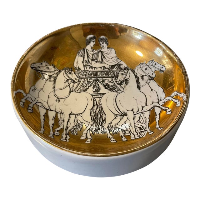 Piero Fornasetti Porcelain Catchall For Sale