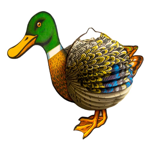Paper Duck Lantern, West Germany, 1960s For Sale