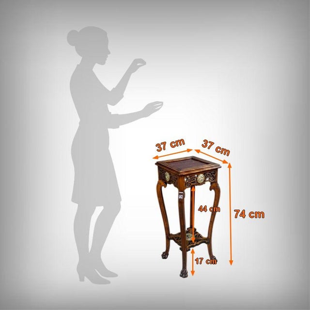 Asian Side Table in the style of Gabriel Viardot, Late 19th Century For Sale - Image 18 of 18