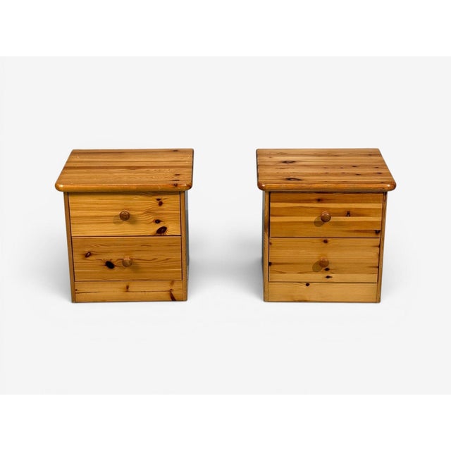 Swedish Modern, Nightstands, Pine, Sweden, 1970s For Sale - Image 4 of 13