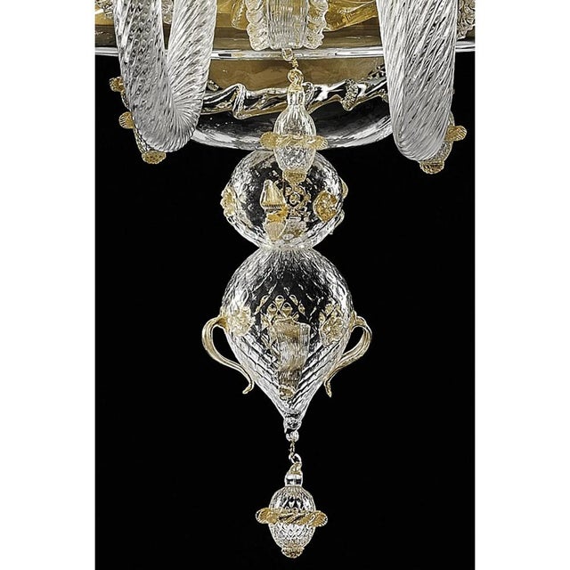 Murano Glass Chandelier in Venetian Design by Simoeng For Sale - Image 9 of 10