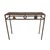 Postmodern Vintage Modern Patinated Steel Console Table and Bench - A Matching Set For Sale - Image 3 of 9